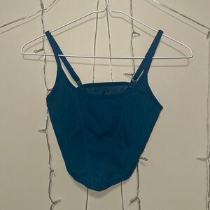 Teal Corset Top